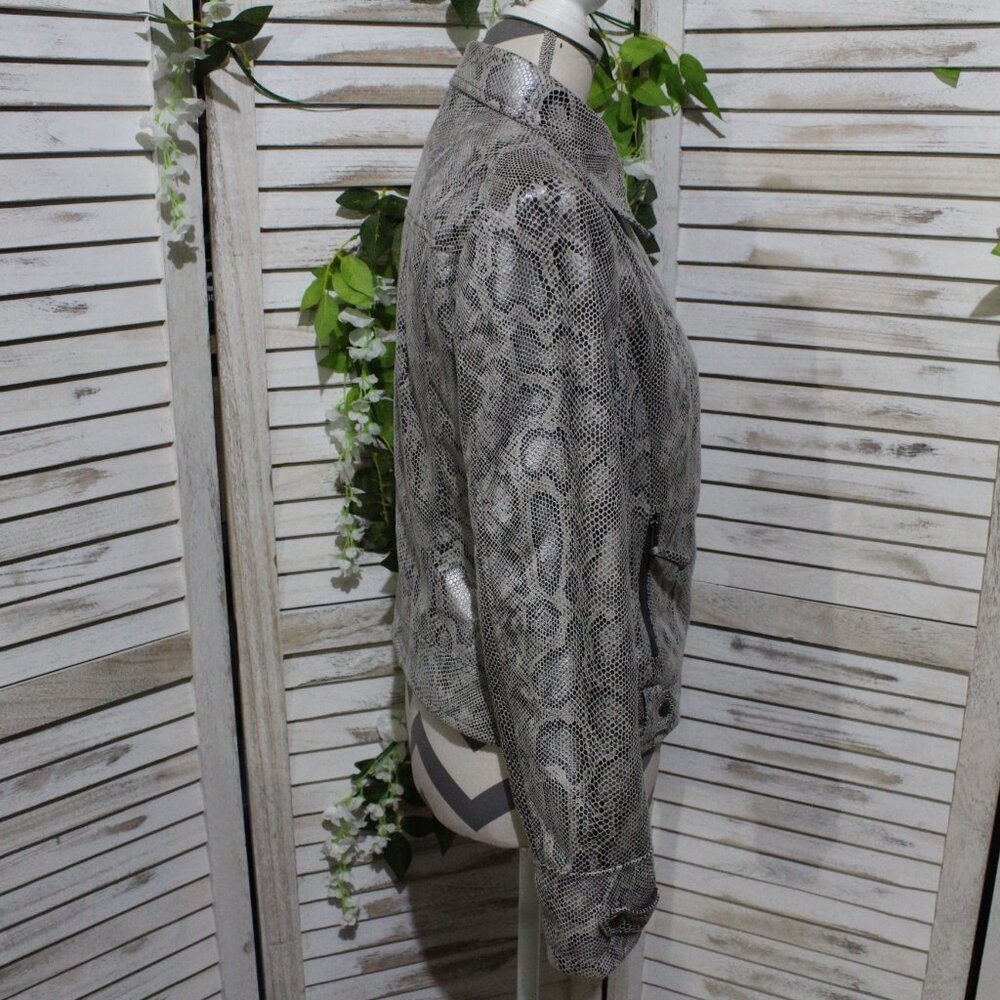 Kut From The Kloth Python Snake Moto Jacket (1254) - image 3